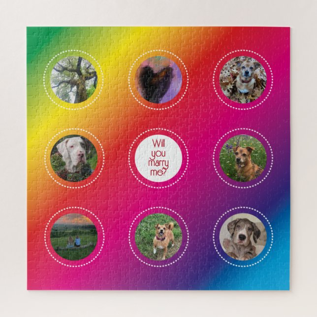 Marry Me Gay Wedding proposal  Jigsaw Puzzle (Vertical)