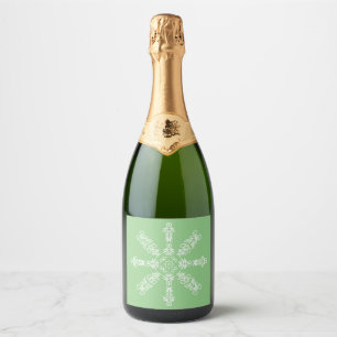 Marry Me. Hidden Word Sparkling Wine Label