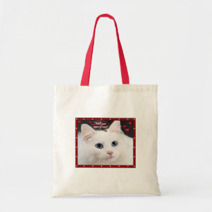 Marry Me Kitty on a small tote bag