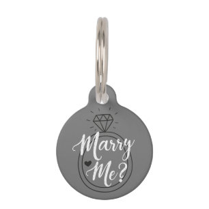 Marry Me Proposal Pet Tag