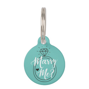 Marry Me Proposal Pet Tag