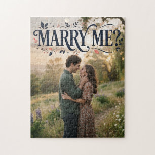 MARRY ME? Romantic Marriage Proposal Jigsaw Puzzle