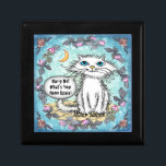 Marry Me Scraggles Cat  Gift Box<br><div class="desc">Marry Me Scraggles Cat gift box by ArtMuvz Illustration. Cats are fun, and the perfect gift for any occasion and are sure to bring a smile to anyone's face. Whether you are looking for a gift for a child, an adult, or a collector, a cat gift is the perfect choice....</div>