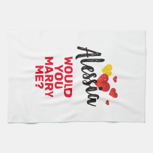 Marry Me Tea Towel