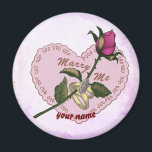 Marry Me wedding  magnet<br><div class="desc">Marry Me wedding magnet, Wedding apparel, Wedding t-shirts, Wedding gifts by ArtMuvz Illustration. Matching Customisable Wedding bridal shower, reception, rehearsal dinner apparel. TO PERSONALIZE add your name or add text instead. Customise this wedding magnet to make it uniquely yours or to give as a personalised gift. Celebrate your love in...</div>