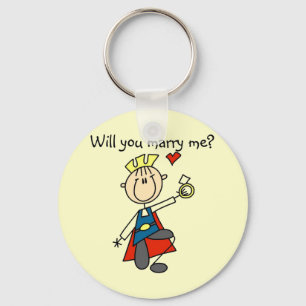 Marry Me Wedding Proposal Tshirts and Gifts Key Ring