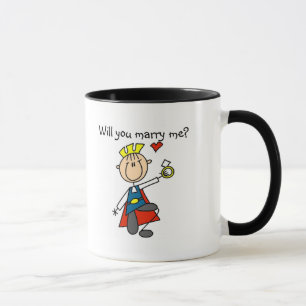 Marry Me Wedding Proposal Tshirts and Gifts Mug