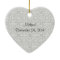 Marry Me White Ceramic Heart Engagement Ornament