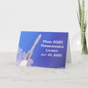 Mars 2020 Perseverance Launch Card