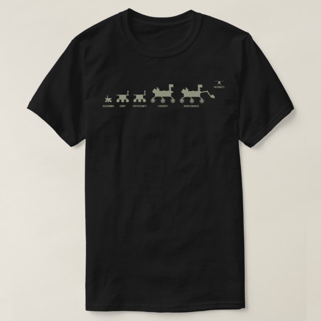 MARS 2020 Rover Family Portrait  T-Shirt (Design Front)