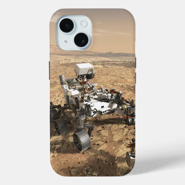 Mars 2020 Rover On The Surface Of Mars. Case-Mate iPhone Case (Back)