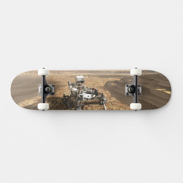 Mars 2020 Rover On The Surface Of Mars. Skateboard (Horz)