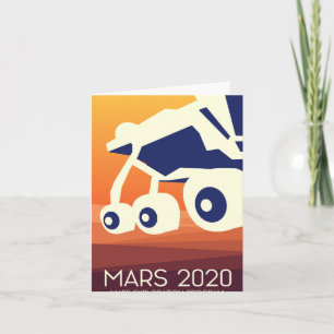 Mars 2020 Rover Space Art Holiday Card