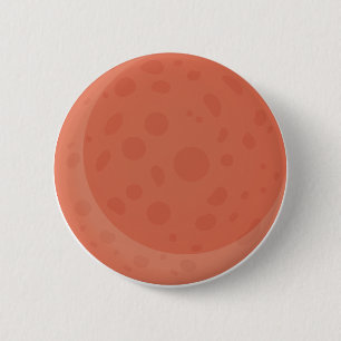 Mars 6 Cm Round Badge