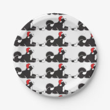 MARS Akita Christmas Paper Plates