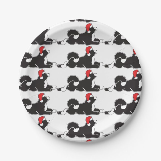 MARS Akita Christmas Paper Plates (Front)