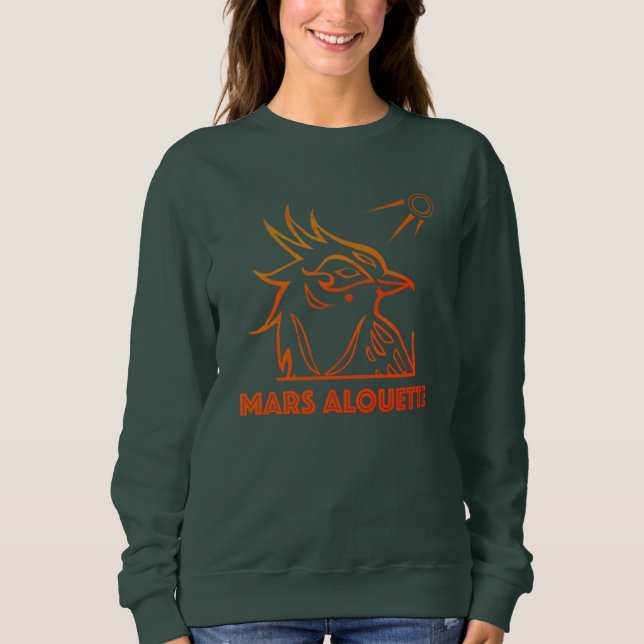 Mars Alouette dark green sweatshirt (Front)