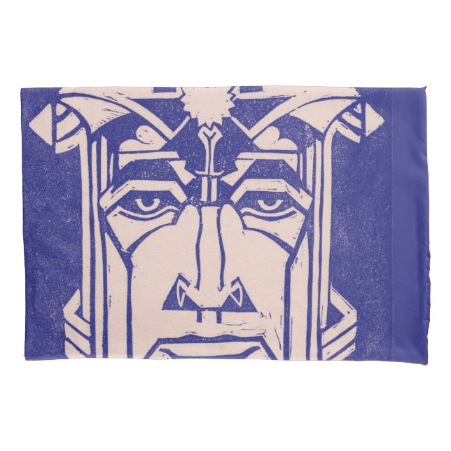 Mars Ares God of War Greek Mythology Blue Pillowcase (Front)