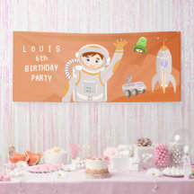 Mars astronaut boy themed birthday Party