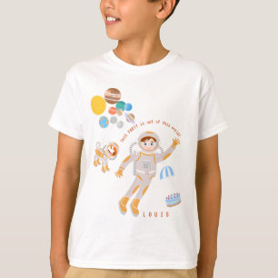 Mars astronaut boy themed birthday Party T-Shirt