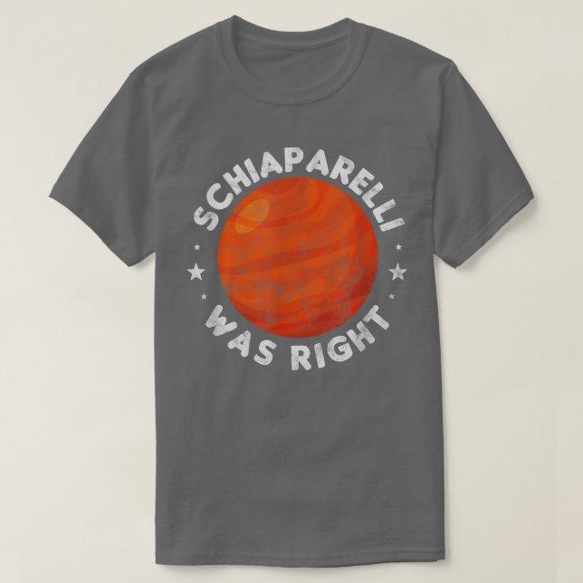 Mars Astronomy Science Space Eploration Distressed T-Shirt (Design Front)