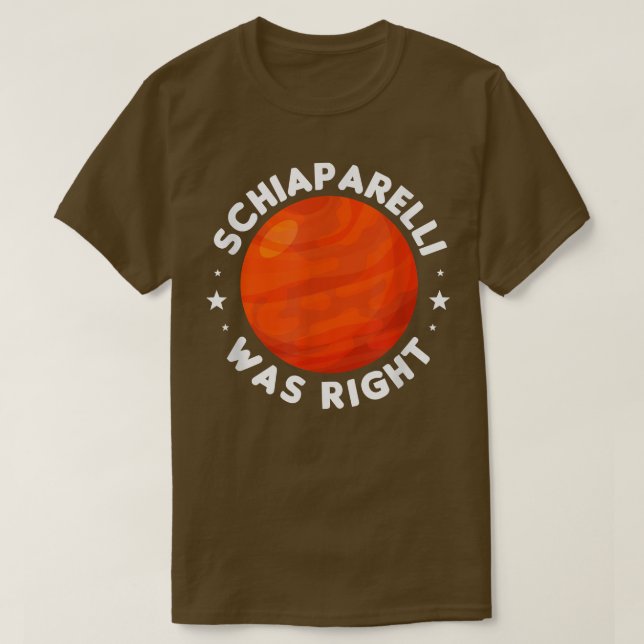 Mars Astronomy Science Space Eploration  T-Shirt (Design Front)