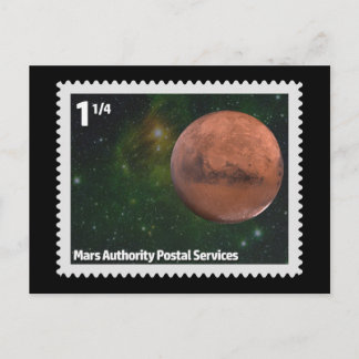 Mars Authority Postal Services Postcard