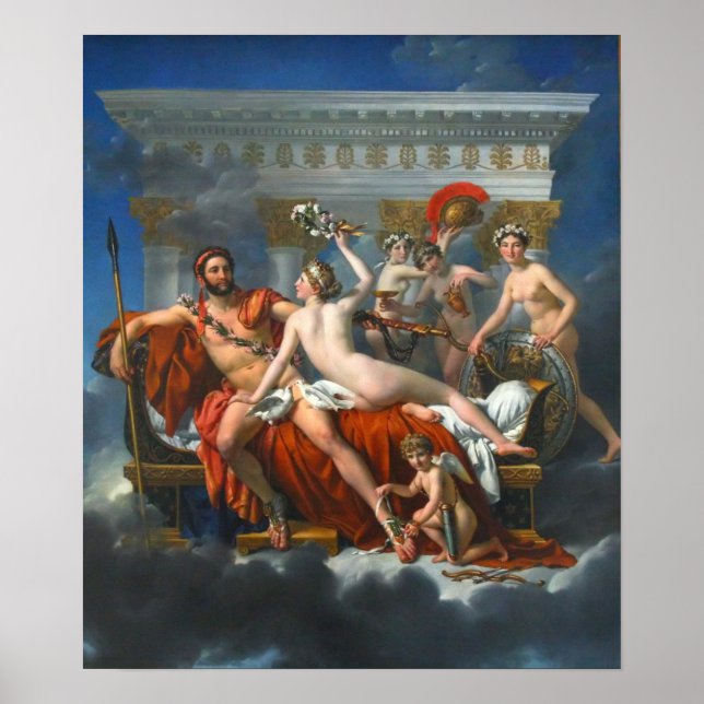 Mars Being Disarmed by Venus Poster (Front)