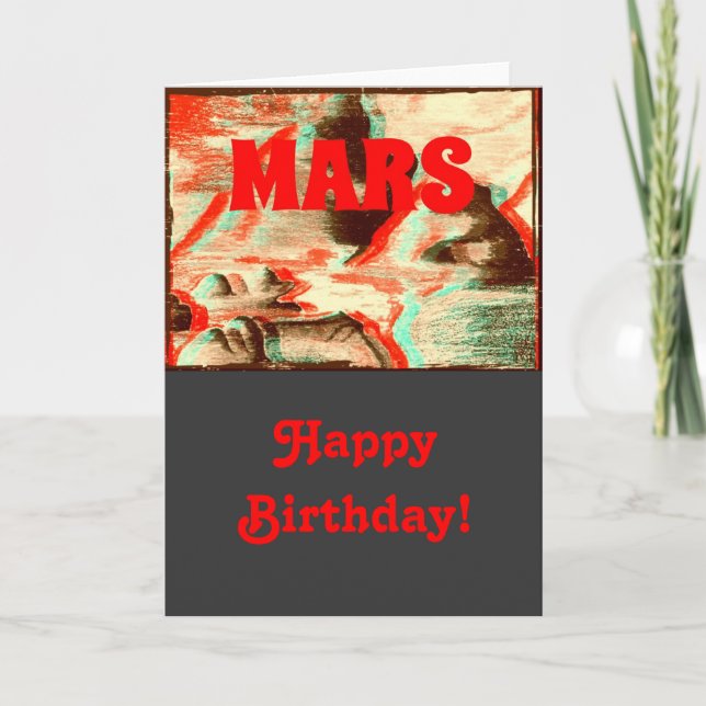Mars Birthday Card (Front)