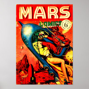 Mars Comics Poster