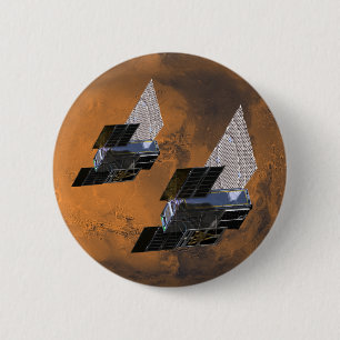 Mars Cubed by MarCO CubeSats 6 Cm Round Badge
