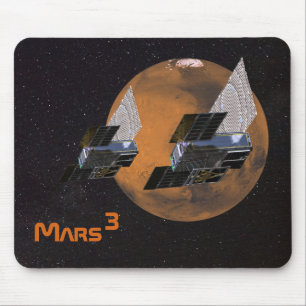 Mars Cubed by MarCO CubeSats Mouse Pad