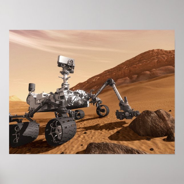 Mars Curiosity Rover Poster (Front)
