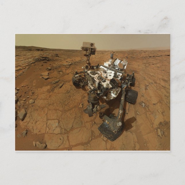 Mars Curiosity Self Portrait Postcard (Front)