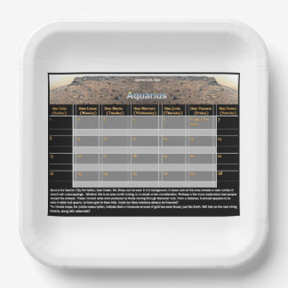 Mar's Gold Paper Plate