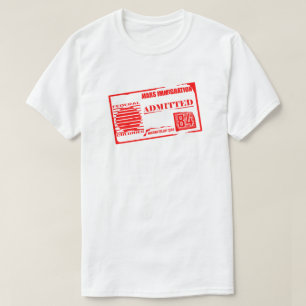 Mars Immigration: Admitted Funny SciFi T-Shirt