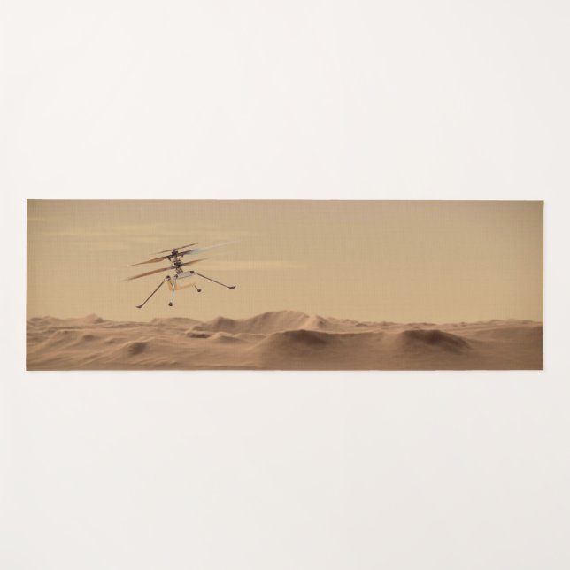Mars Ingenuity Helicopter Flight Yoga Mat (Front (Horizontal))