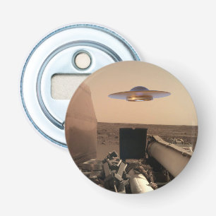 Mars InSight Alien UFO Saucer Encounter Bottle Opener