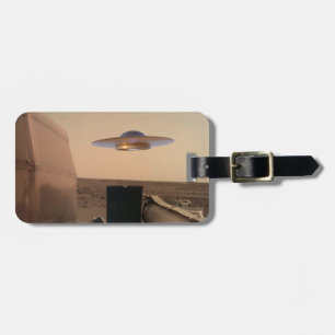 Mars InSight Alien UFO Saucer Encounter Luggage Tag