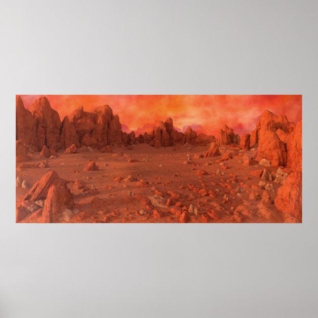 Mars Landscape Poster (Front)