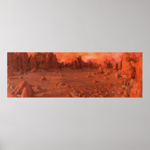 Mars Landscape Poster