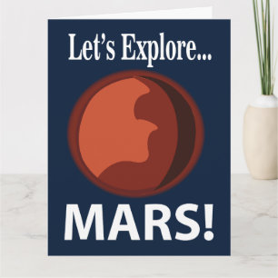 Mars Let's Explore Mars Card