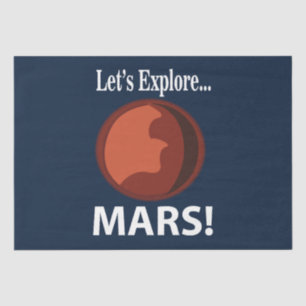Mars Let's Explore Mars Tissue Paper
