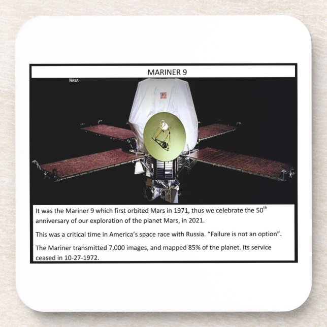 Mars Mariner 9 Coaster (Front)