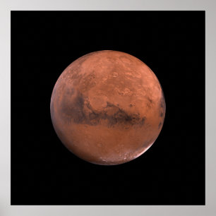 Mars Martian Space Astronomy Poster