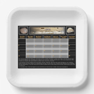 Mar's Moons Paper Plate