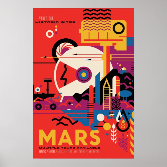 MARS Multiple Tours Available Visit Historic Sites Poster (Front)