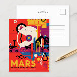 Mars | NASA Visions of the Future Postcard<br><div class="desc">This poster from NASA's Visions of the Future series imagines a future when Mars may be a habitable travel destination. Check out the full series for more retro sci-fi space travel images. Credit NASA/JPL-Caltech. 

Use the design tools to add custom text or personalise the image.</div>