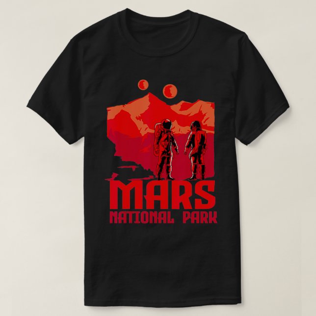 Mars National Park Inspired Red Planet Related Mar T-Shirt (Design Front)