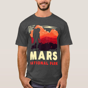 Mars National Park Vintage Mars Space Explorer T-Shirt